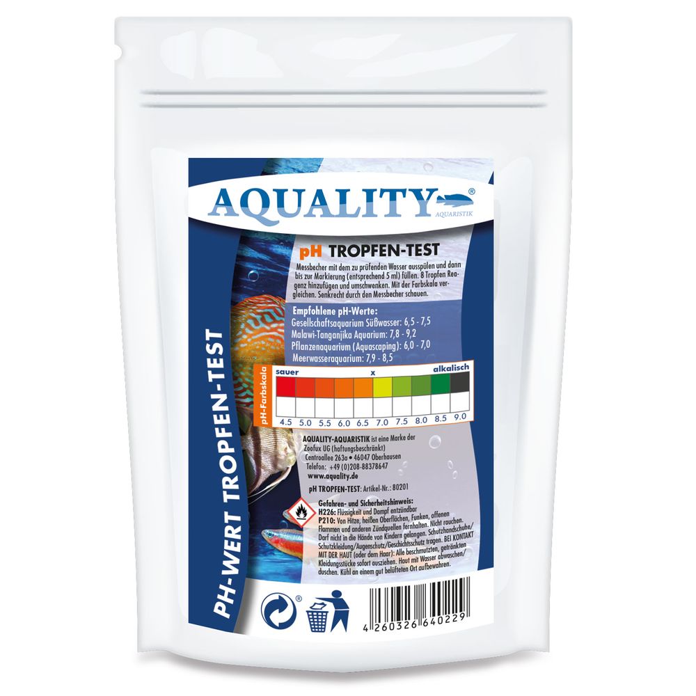 AQUALITY AQUARIUM pH-Wassertest