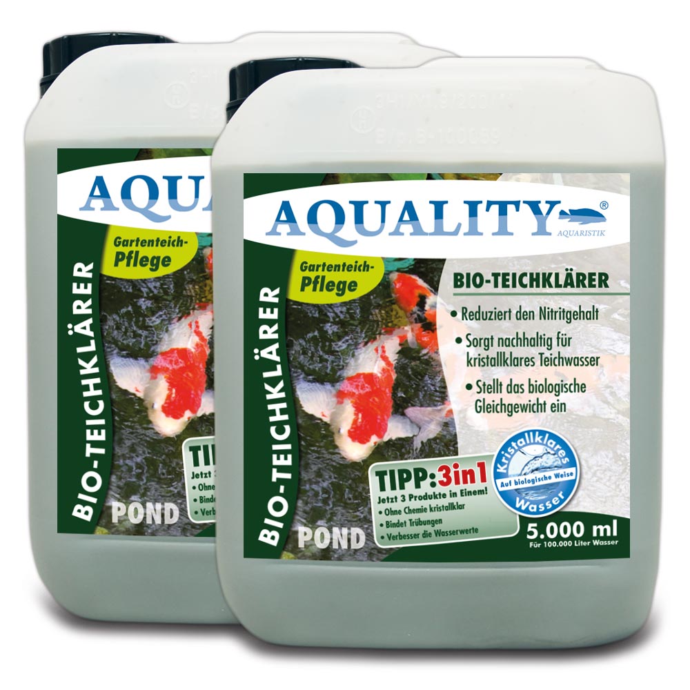AQUALITY BIO-TeichKlärer 3in1 für Ihren Gartenteich