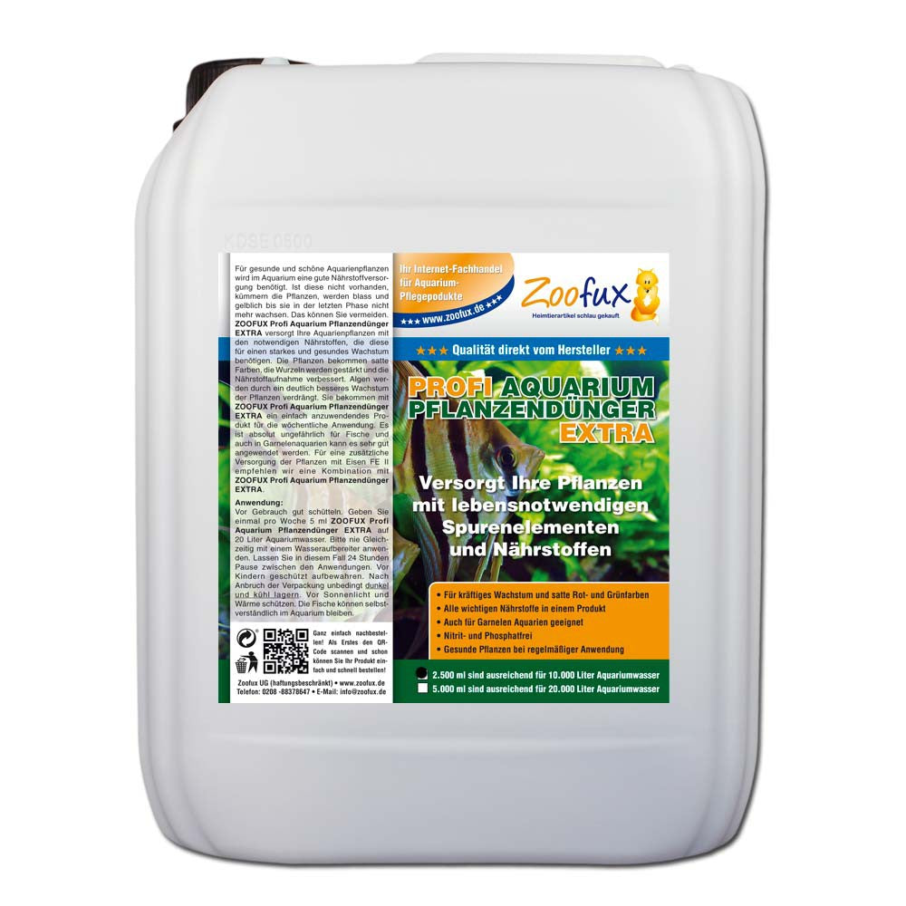 ZOOFUX Profi Aquarium Pflanzendünger EXTRA