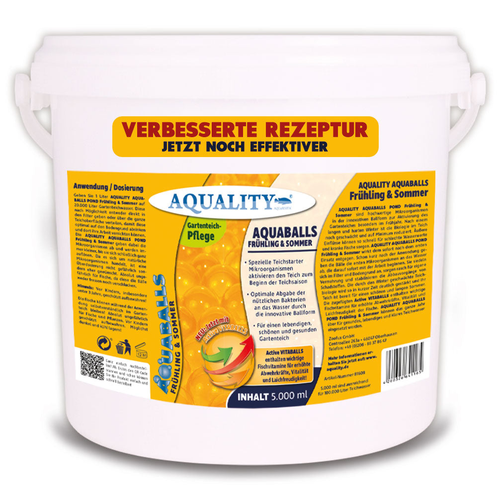 AQUALITY AQUABALLS Frühling & Sommer POND Mikroorganismen für den Gartenteich