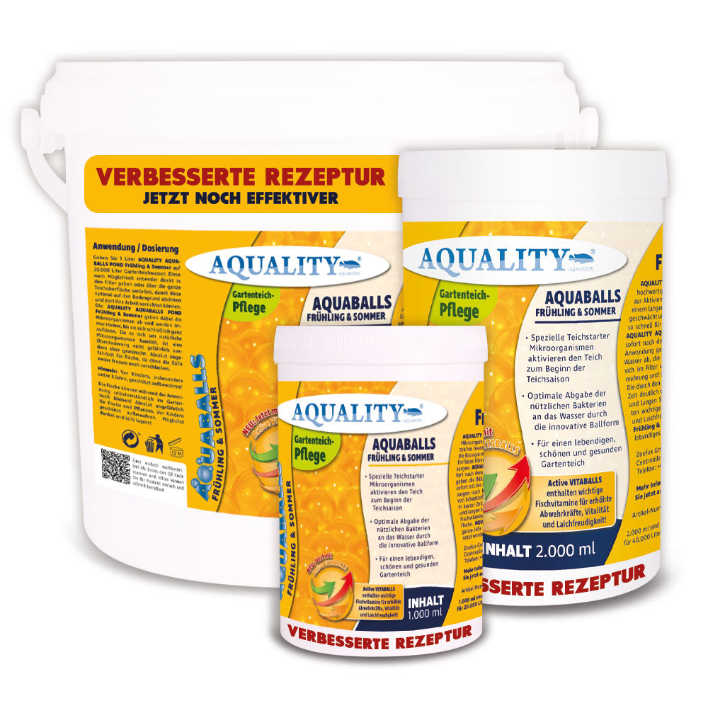 AQUALITY AQUABALLS Frühling & Sommer POND Mikroorganismen für den Gartenteich