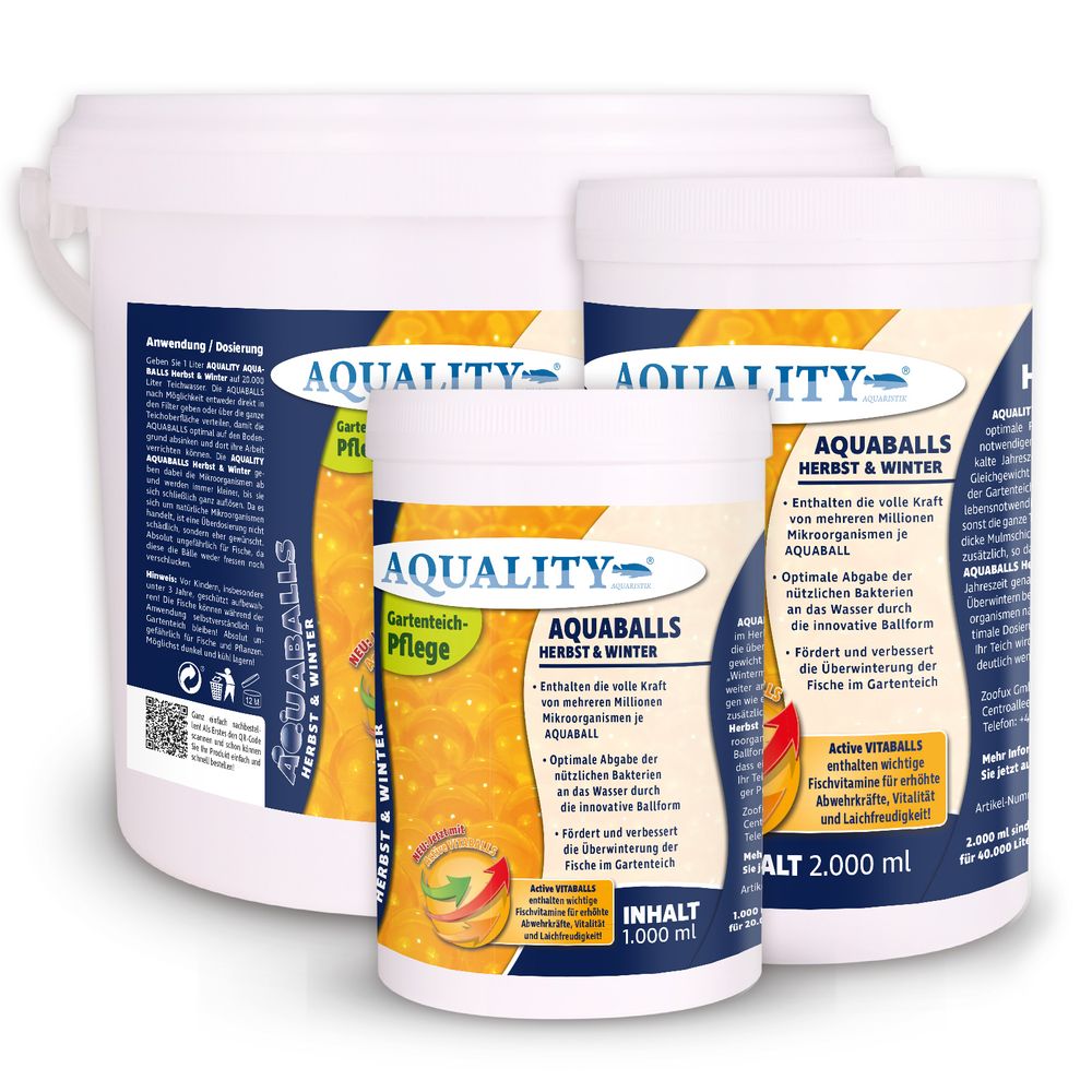 AQUALITY AQUABALLS Herbst- & Winter POND für den Gartenteich