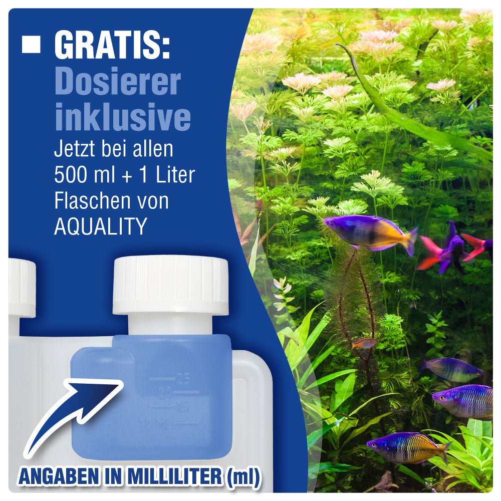 AQUALITY Pflanzen-Pflege 2er-Sparset - AQUALITY Eisendünger + AQUALITY Pflanzendünger für Ihr Aquarium