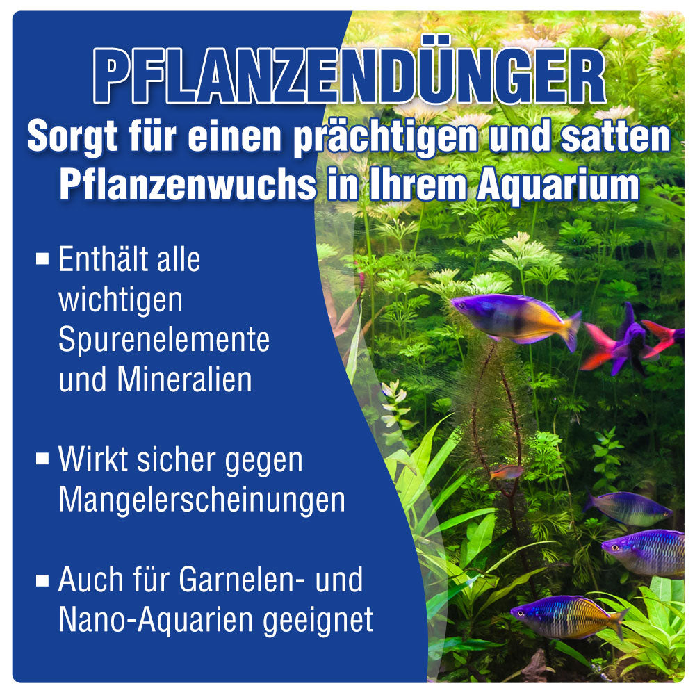 AQUALITY Pflanzen-Pflege 2er-Sparset - AQUALITY Eisendünger + AQUALITY Pflanzendünger für Ihr Aquarium