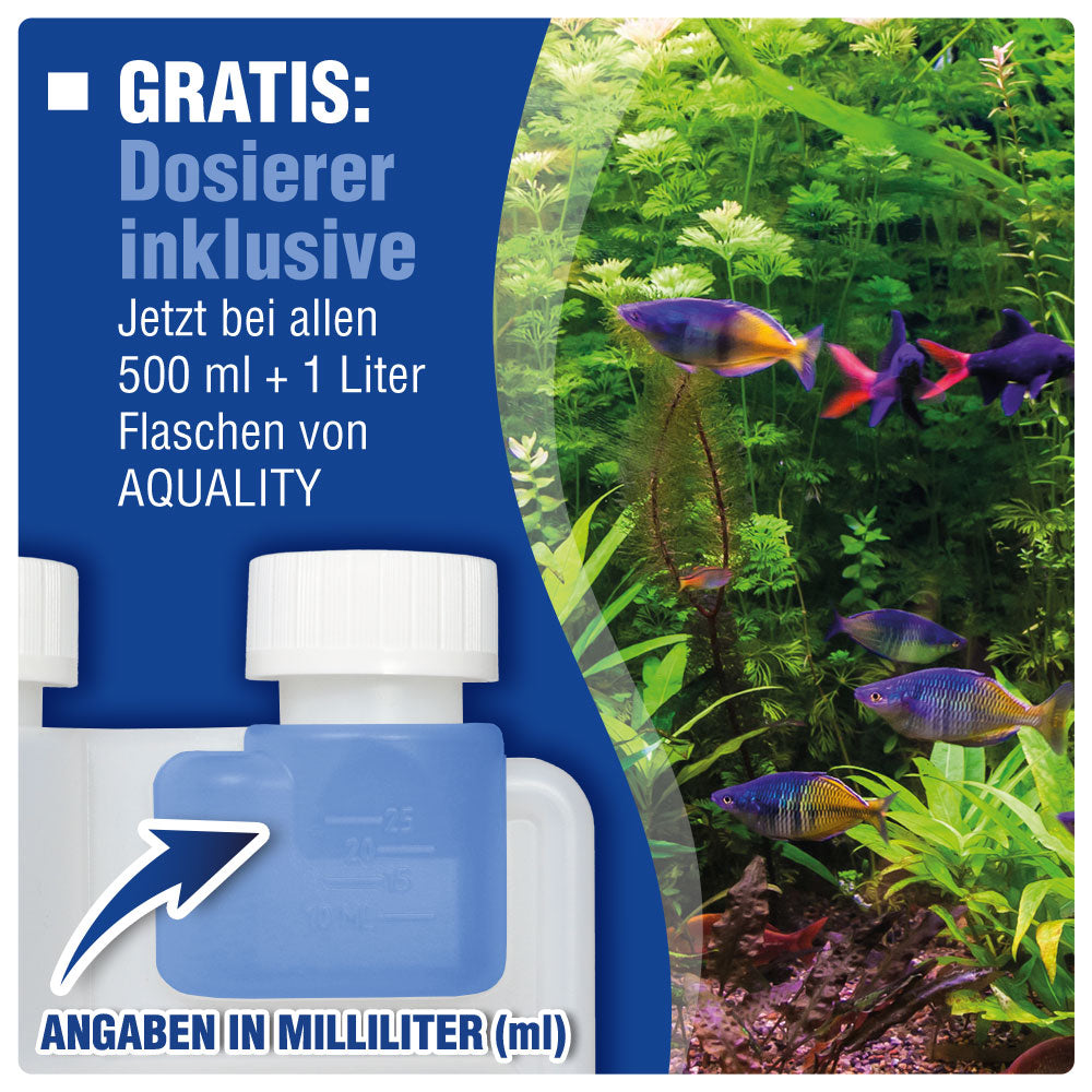 AQUALITY 3er Starter- & Pflege-Sparset - Algen-EX - Filtermedium- Wasseraufbereiter