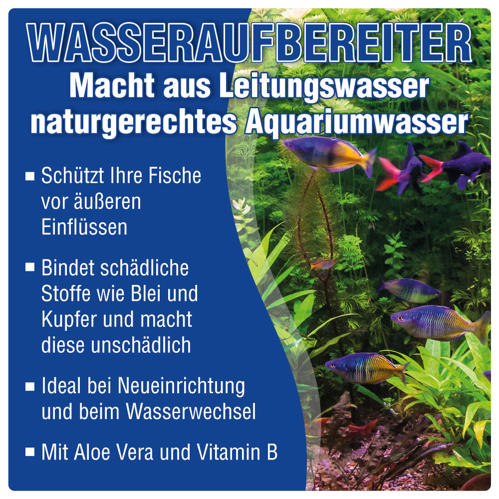 AQUALITY 3er Starter- & Pflege-Sparset - Algen-EX - Filtermedium- Wasseraufbereiter