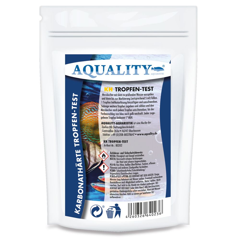 AQUALITY AQUARIUM KH-Wassertest (Karbonathärte)