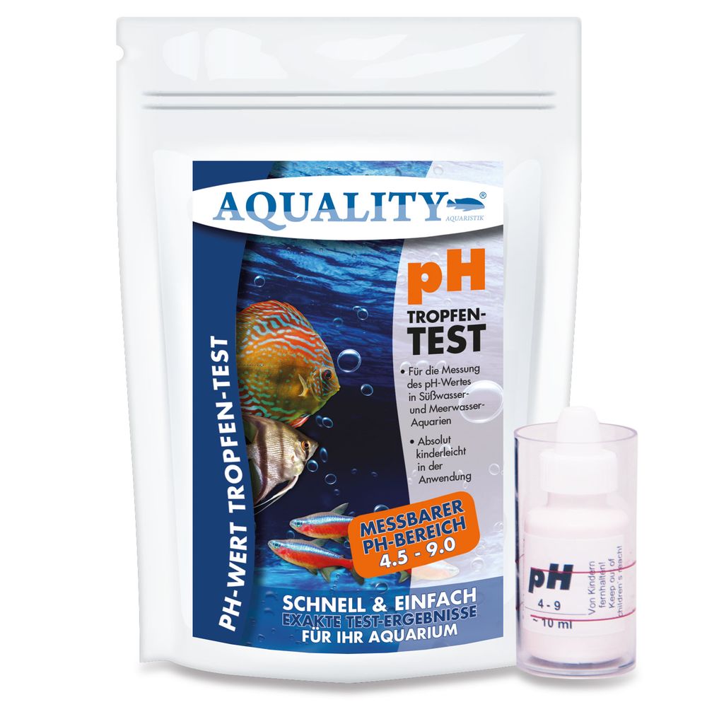 AQUALITY AQUARIUM 4er Wassertest-Set (pH, GH, KH, NO2)