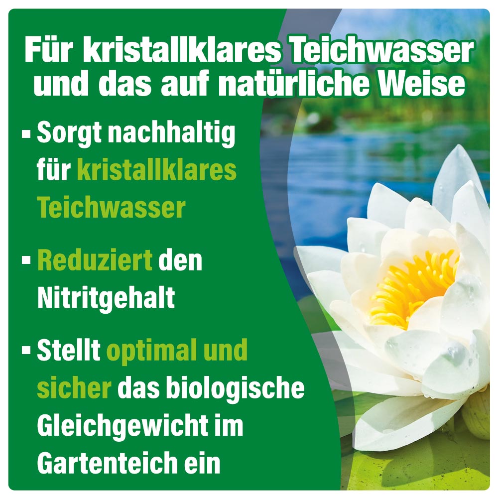 AQUALITY BIO-TeichKlärer 3in1 für Ihren Gartenteich