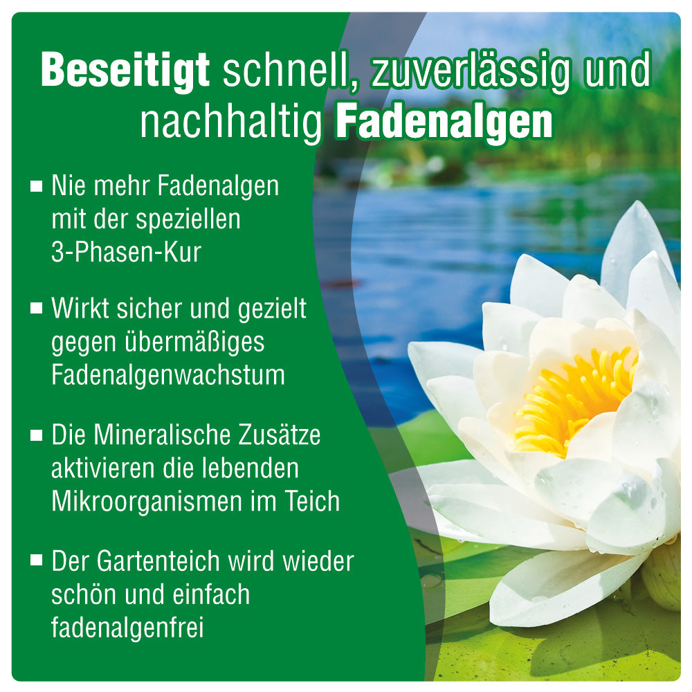 AQUALITY Gartenteich Fadenalgen-MINUS 3in1