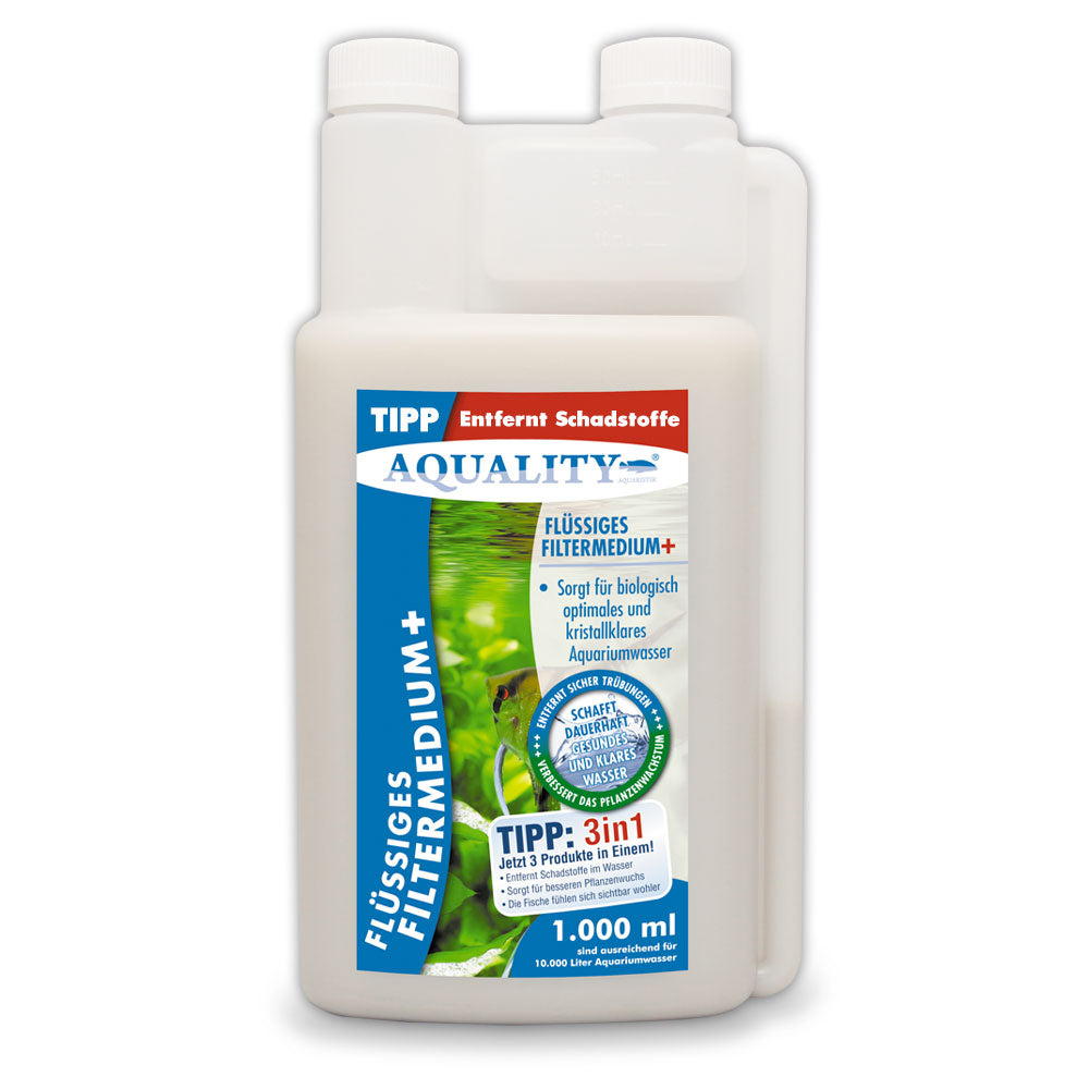 AQUALITY Flüssiges Filtermedium+ für Ihr Aquarium