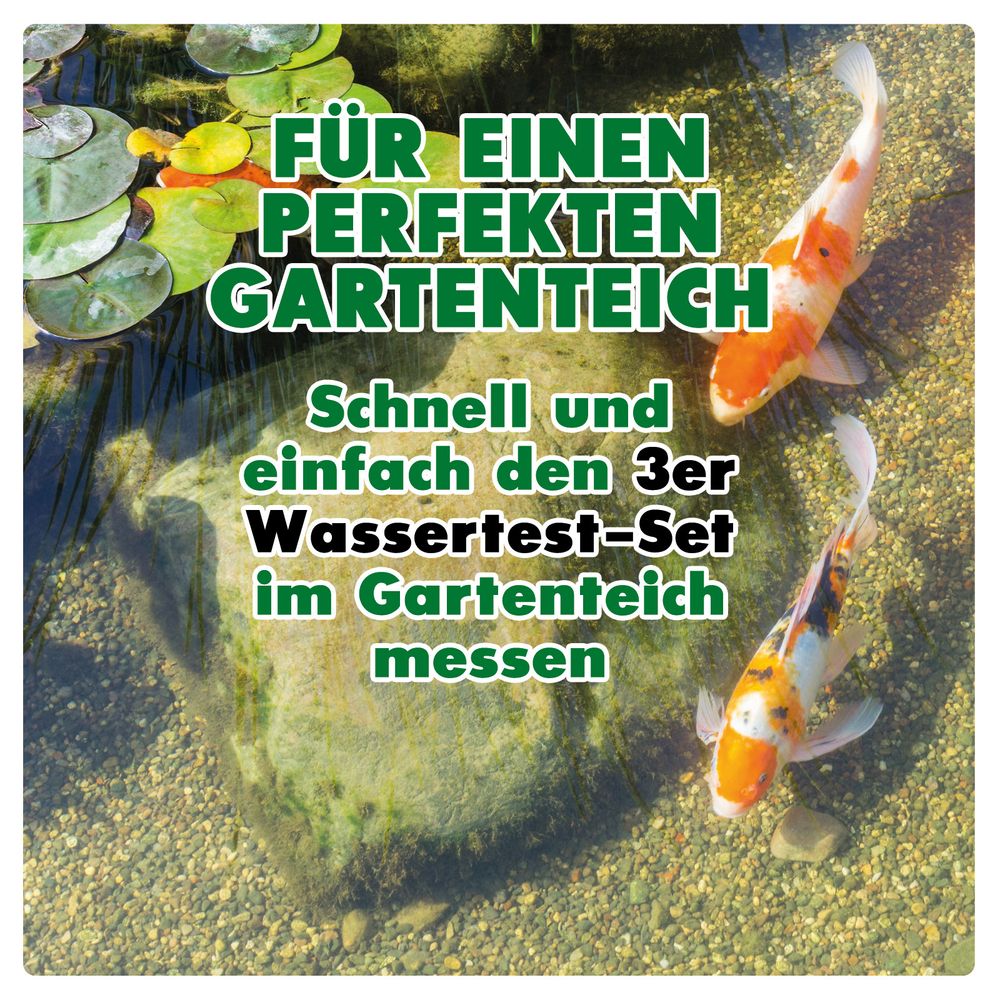 AQUALITY GARTENTEICH 3er Wassertest-Set (pH, GH, KH)