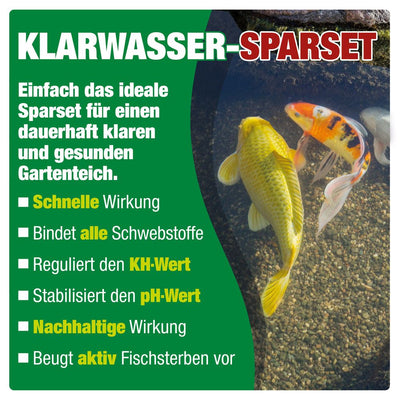 AQUALITY Klarwasser Teichpflege-Komplettset