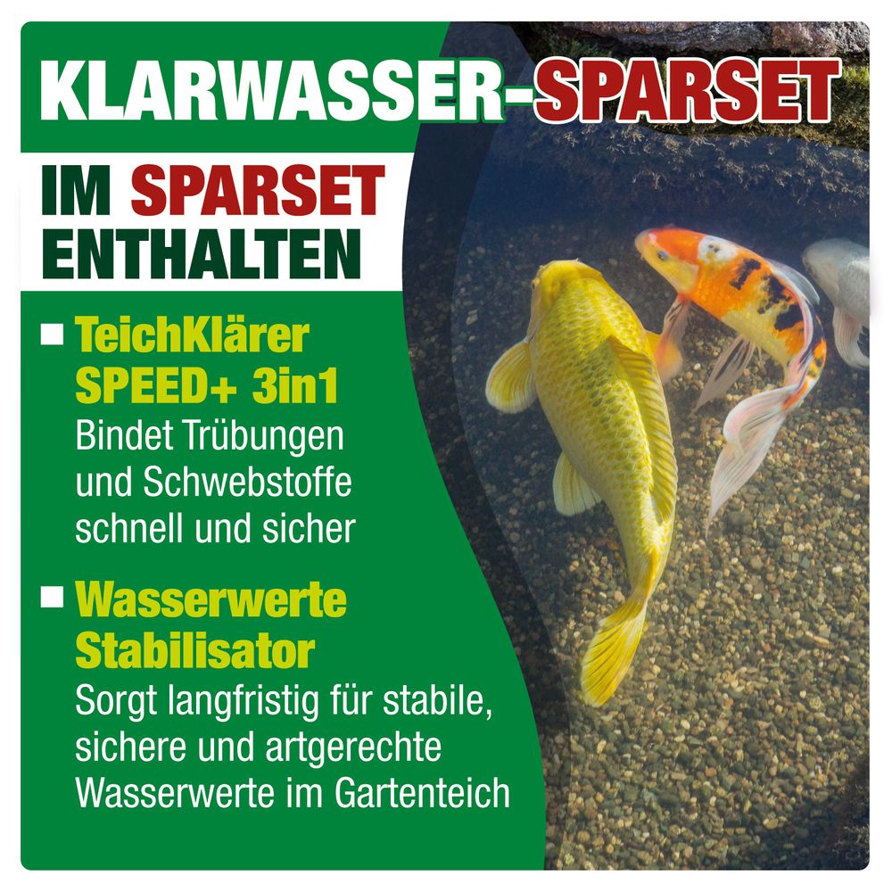 AQUALITY Klarwasser Teichpflege-Komplettset