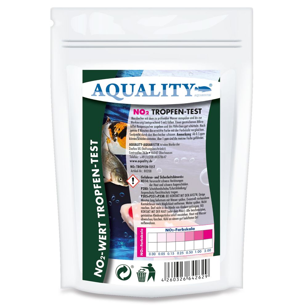 AQUALITY GARTENTEICH NO2-Wassertest (Nitritgehalt)