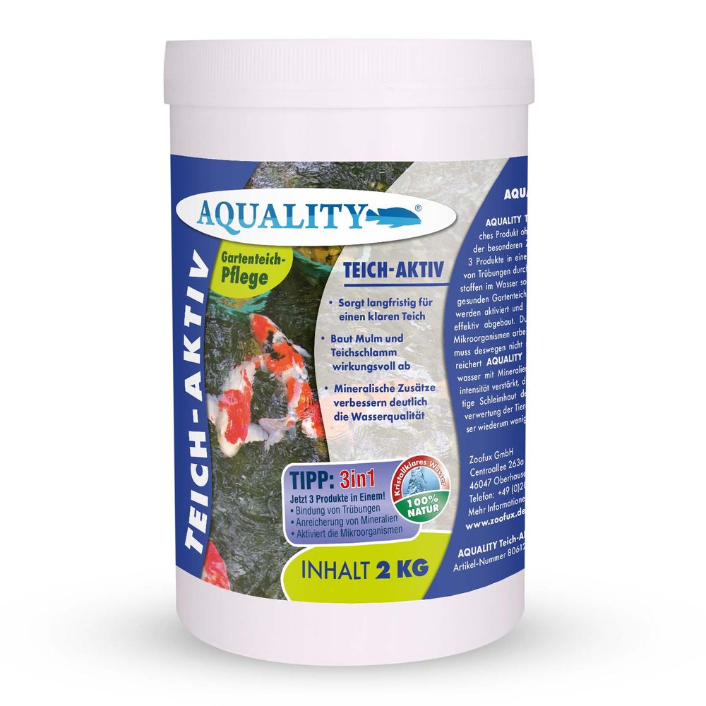 AQUALITY Teich-Aktiv 3in1 jetzt für Ihren Gartenteich