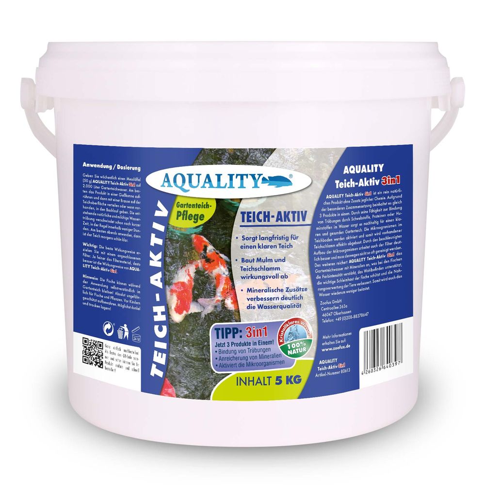 AQUALITY Teich-Aktiv 3in1 jetzt für Ihren Gartenteich