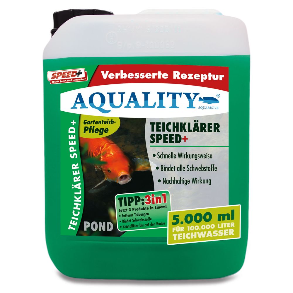 AQUALITY TeichKlärer SPEED+ 3in1 für Ihren Gartenteich