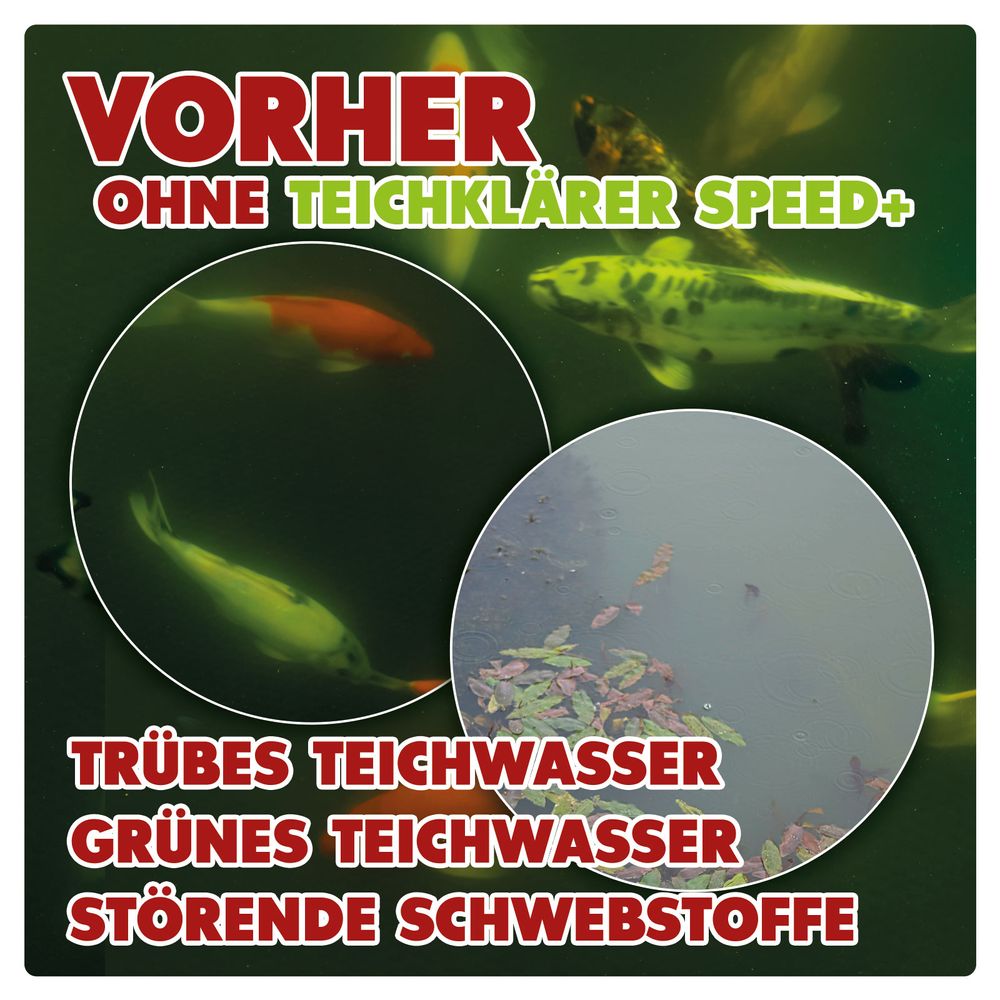 AQUALITY TeichKlärer SPEED+ 3in1 für Ihren Gartenteich