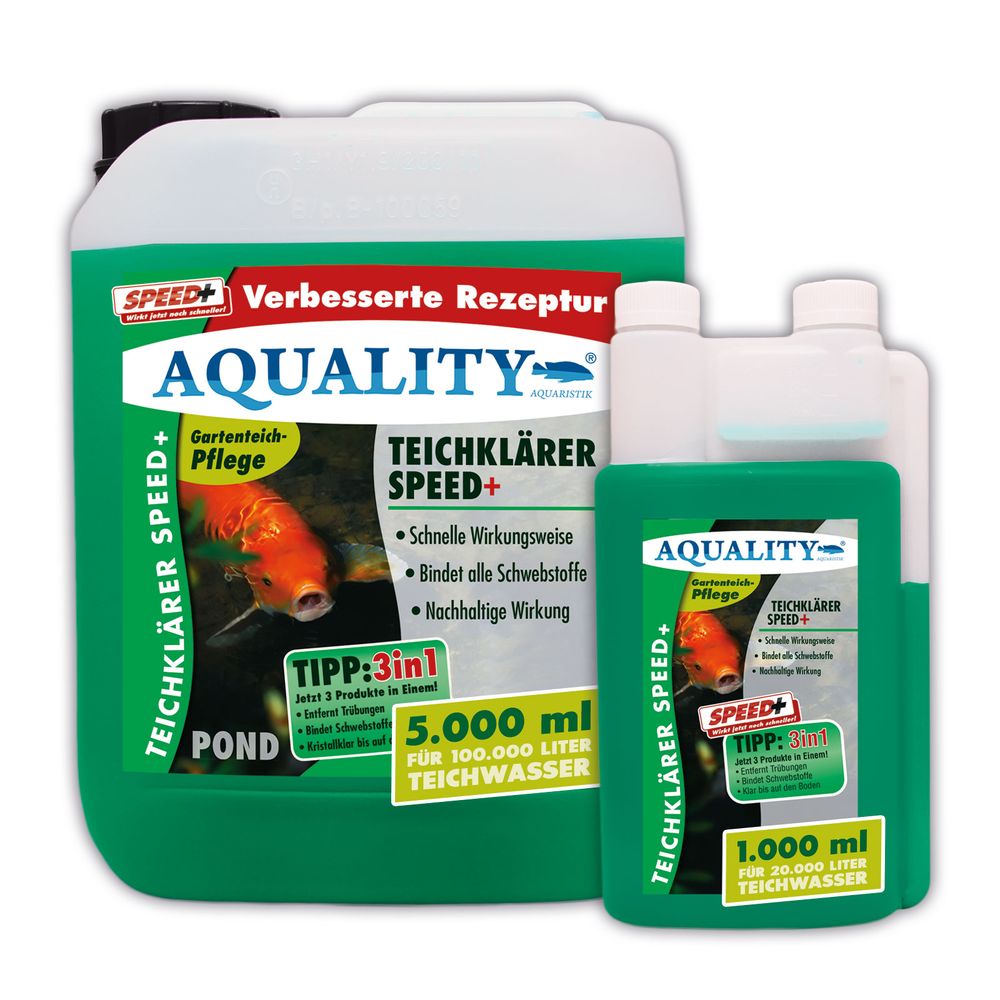 AQUALITY TeichKlärer SPEED+ 3in1 für Ihren Gartenteich