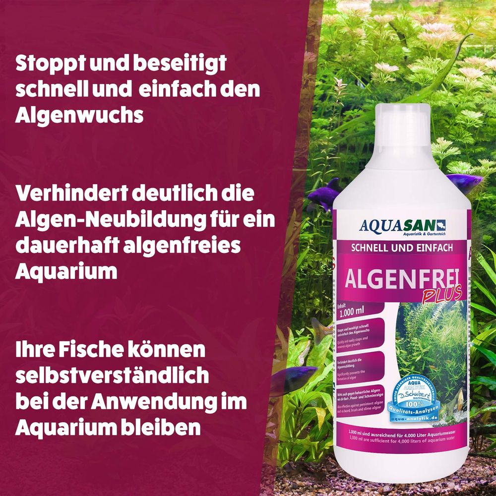 AQUASAN AQUARIUM Algenfrei PLUS
