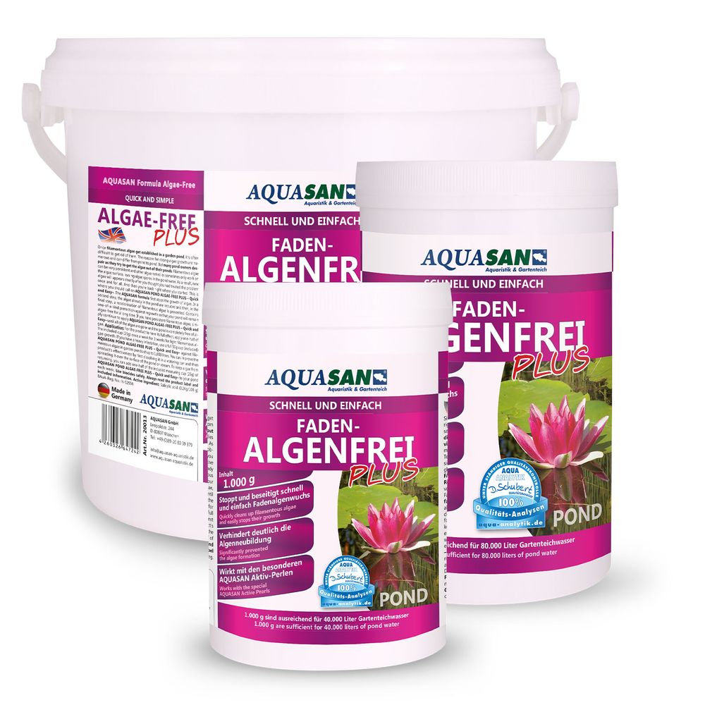 AQUASAN POND FADENALGEN-FREI PLUS für den Gartenteich