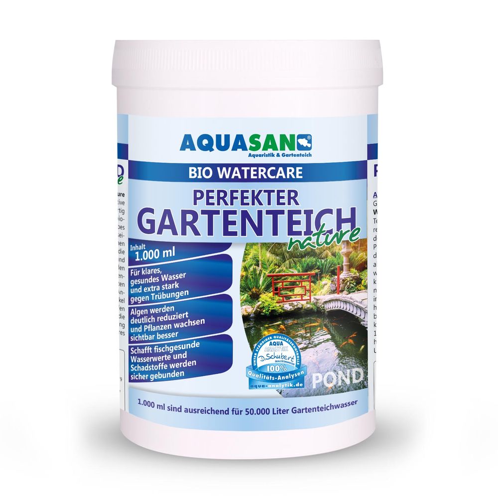 AQUASAN BIO WaterCare PERFEKTER GARTENTEICH nature