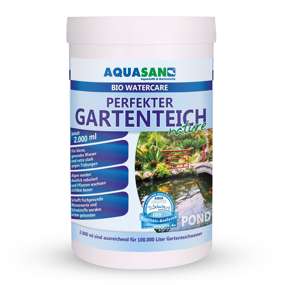 AQUASAN BIO WaterCare PERFEKTER GARTENTEICH nature