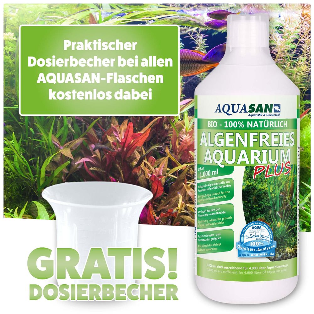 AQUASAN BIO Algenfreies Aquarium PLUS