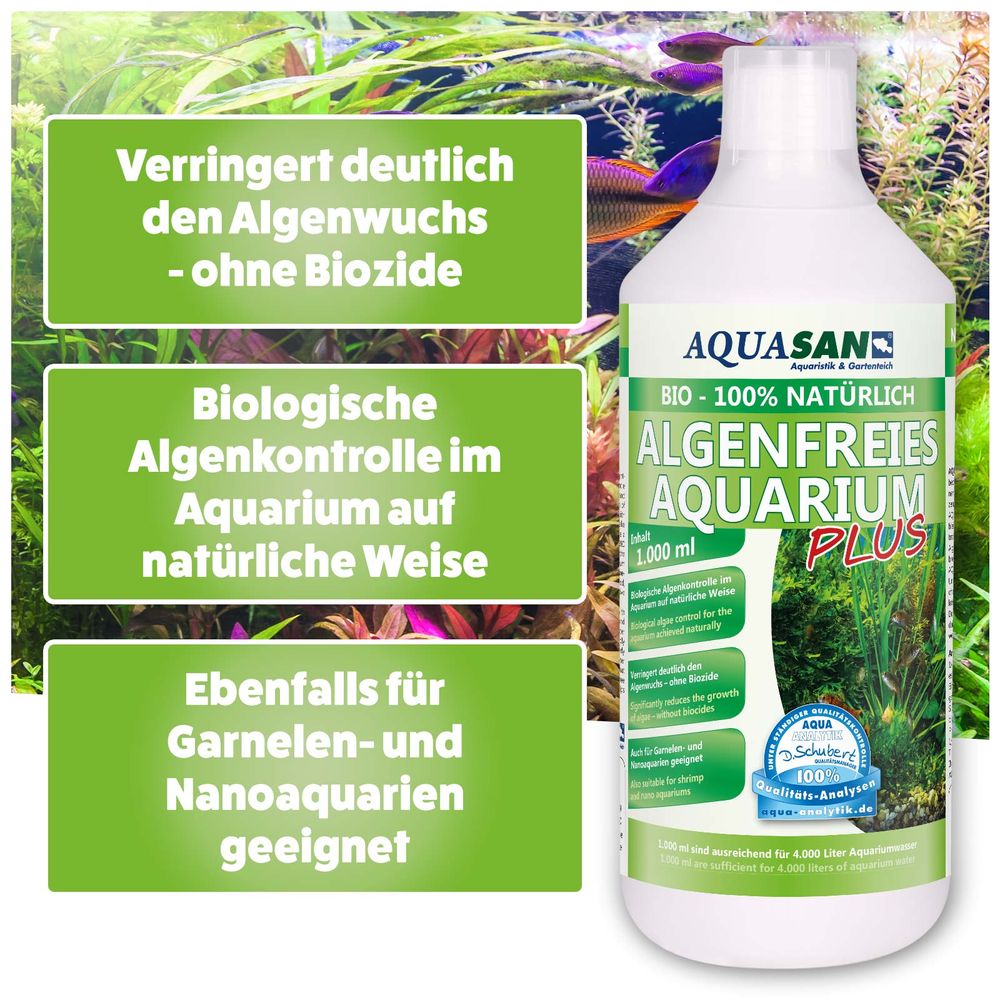 AQUASAN BIO Algenfreies Aquarium PLUS
