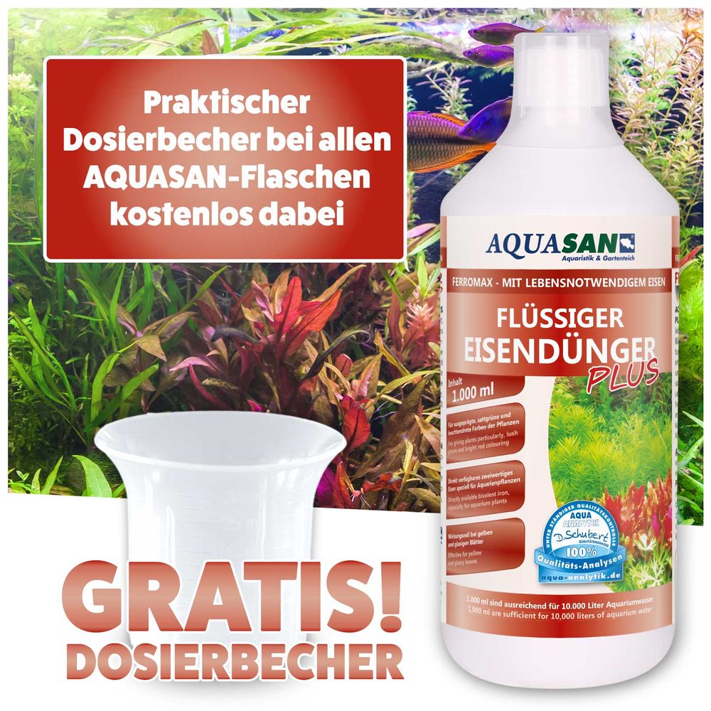 AQUASAN FerroMax Flüssiger Eisendünger Pflanzendünger für´s Aquarium