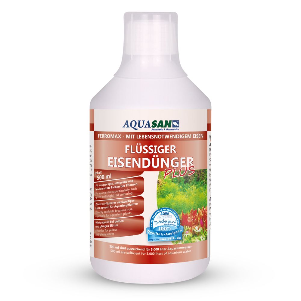 AQUASAN FerroMax Flüssiger Eisendünger Pflanzendünger für´s Aquarium