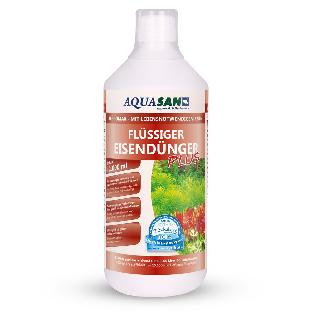 AQUASAN FerroMax Flüssiger Eisendünger Pflanzendünger für´s Aquarium