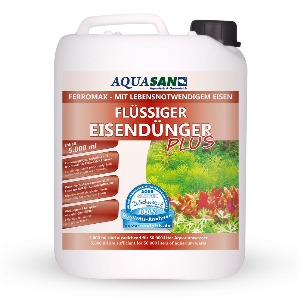 AQUASAN FerroMax Flüssiger Eisendünger Pflanzendünger für´s Aquarium