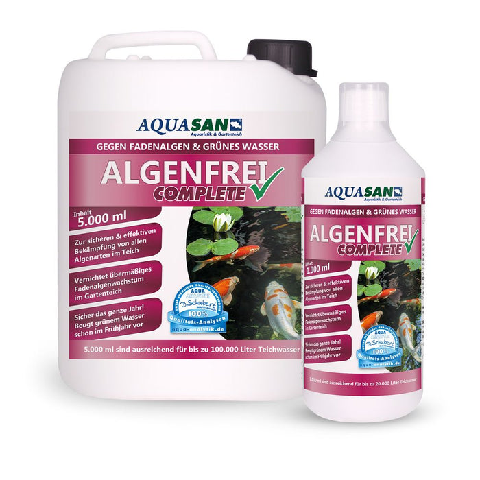 WELTNEUHEIT: AQUASAN Gartenteich Algenfrei COMPLETE