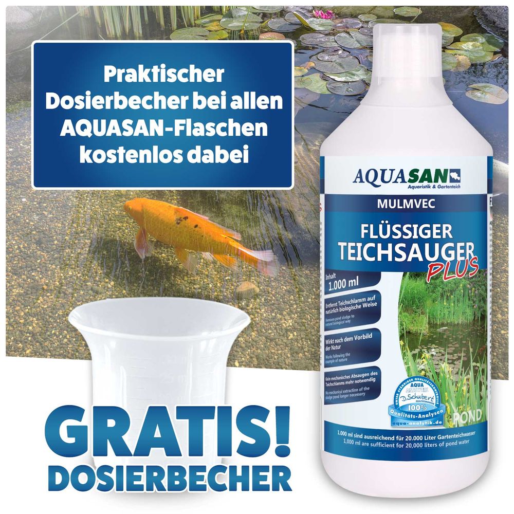 AQUASAN Mulmvec Flüssiger Teichsauger PLUS