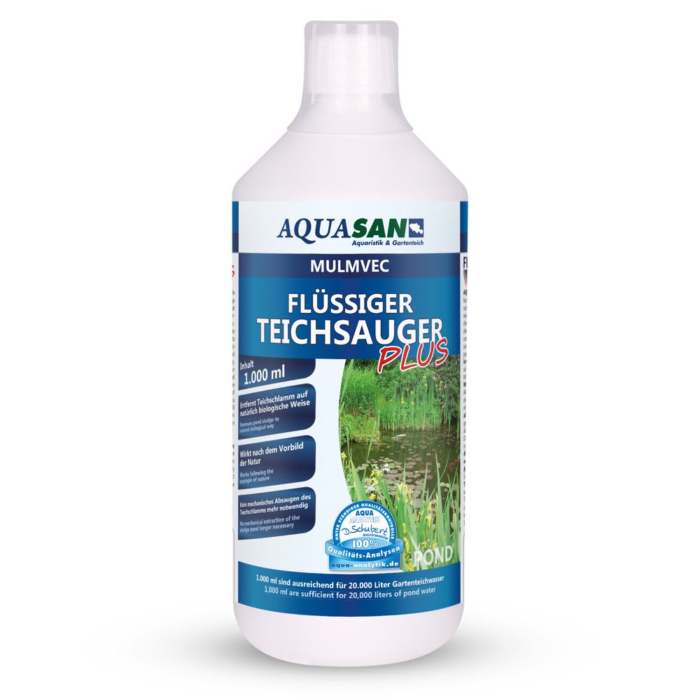 AQUASAN Mulmvec Flüssiger Teichsauger PLUS
