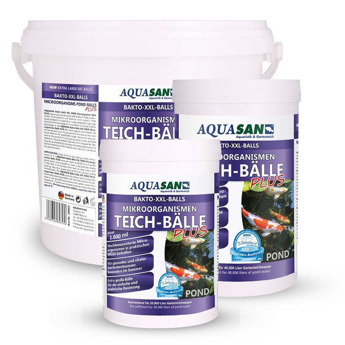 AQUASAN Gartenteich Mikroorganismen XXL Bakto-Balls PLUS