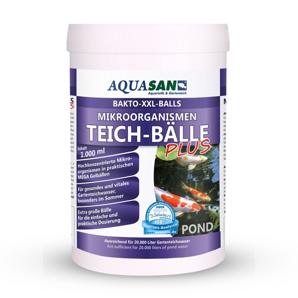 AQUASAN Gartenteich Mikroorganismen XXL Bakto-Balls PLUS