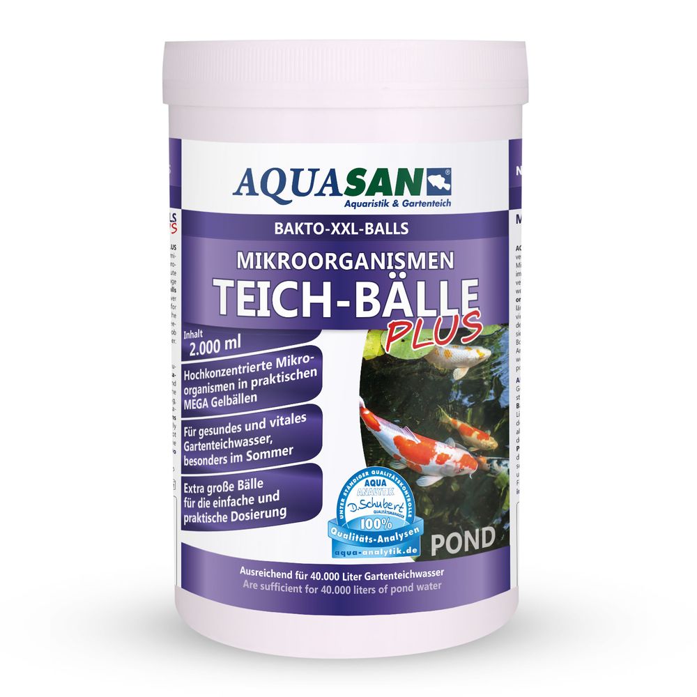AQUASAN Gartenteich Mikroorganismen XXL Bakto-Balls PLUS