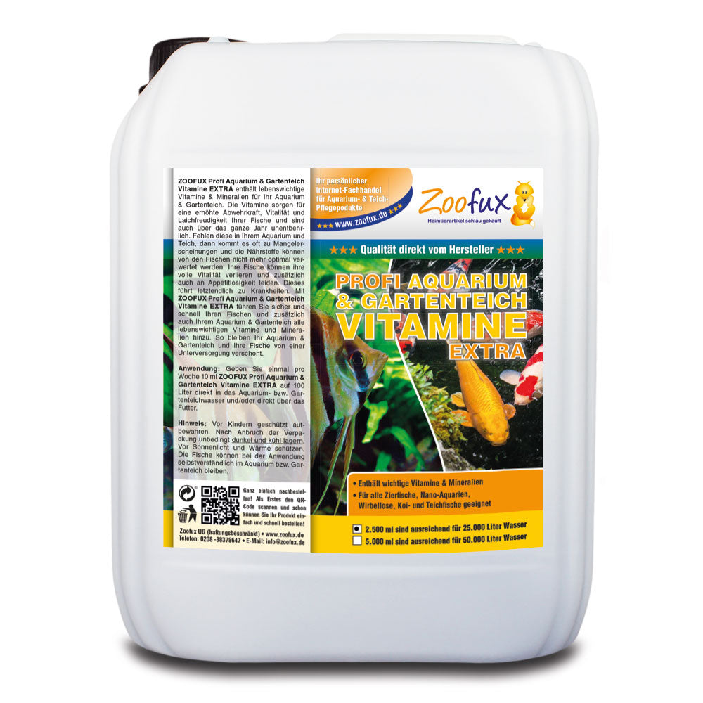 ZOOFUX Profi Gartenteich & Aquarium Vitamine EXTRA