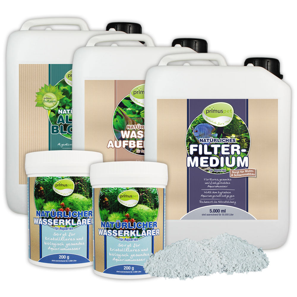 primuspet Natürliches Wasserwechsel 4er Pflege-Sparset
