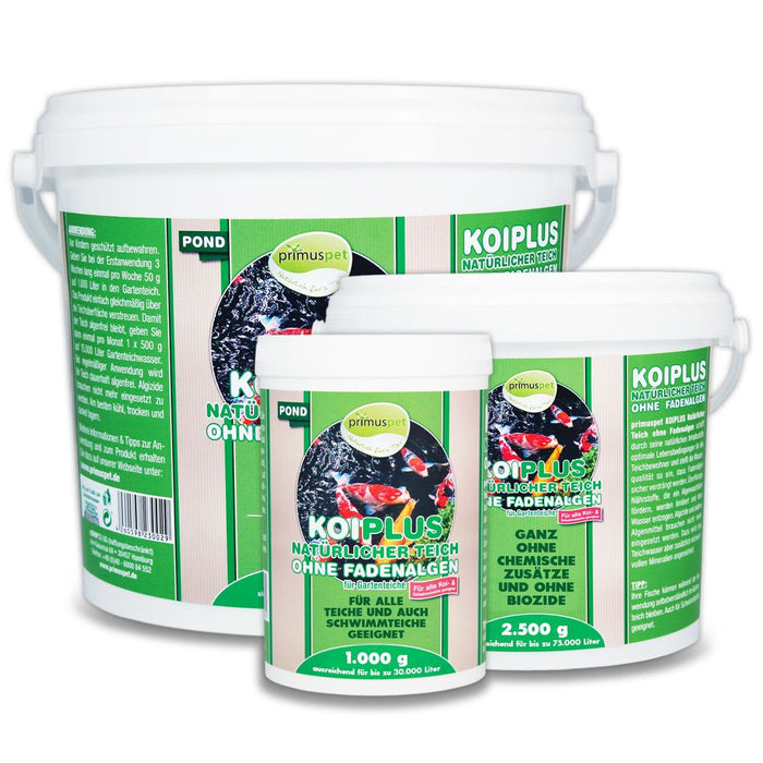 primuspet KOIPLUS | GRANULAT - Natürlicher Gartenteich ohne Fadenalgen