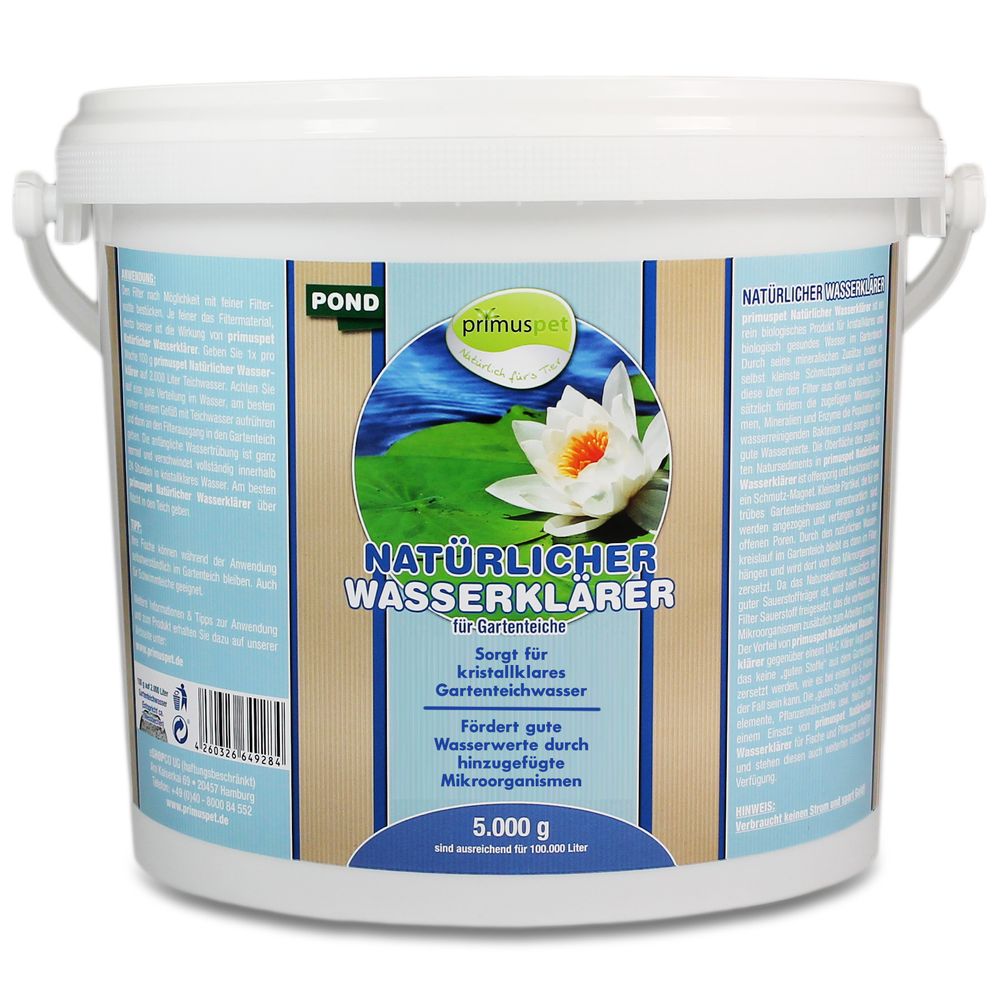 primuspet BioNature Natürlicher Wasserklärer Teichklar für Ihren Gartenteich bei Zoofux