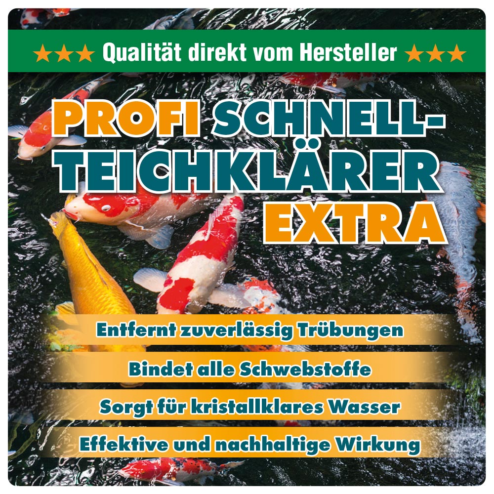 ZOOFUX Profi Schnell-Teichklärer EXTRA