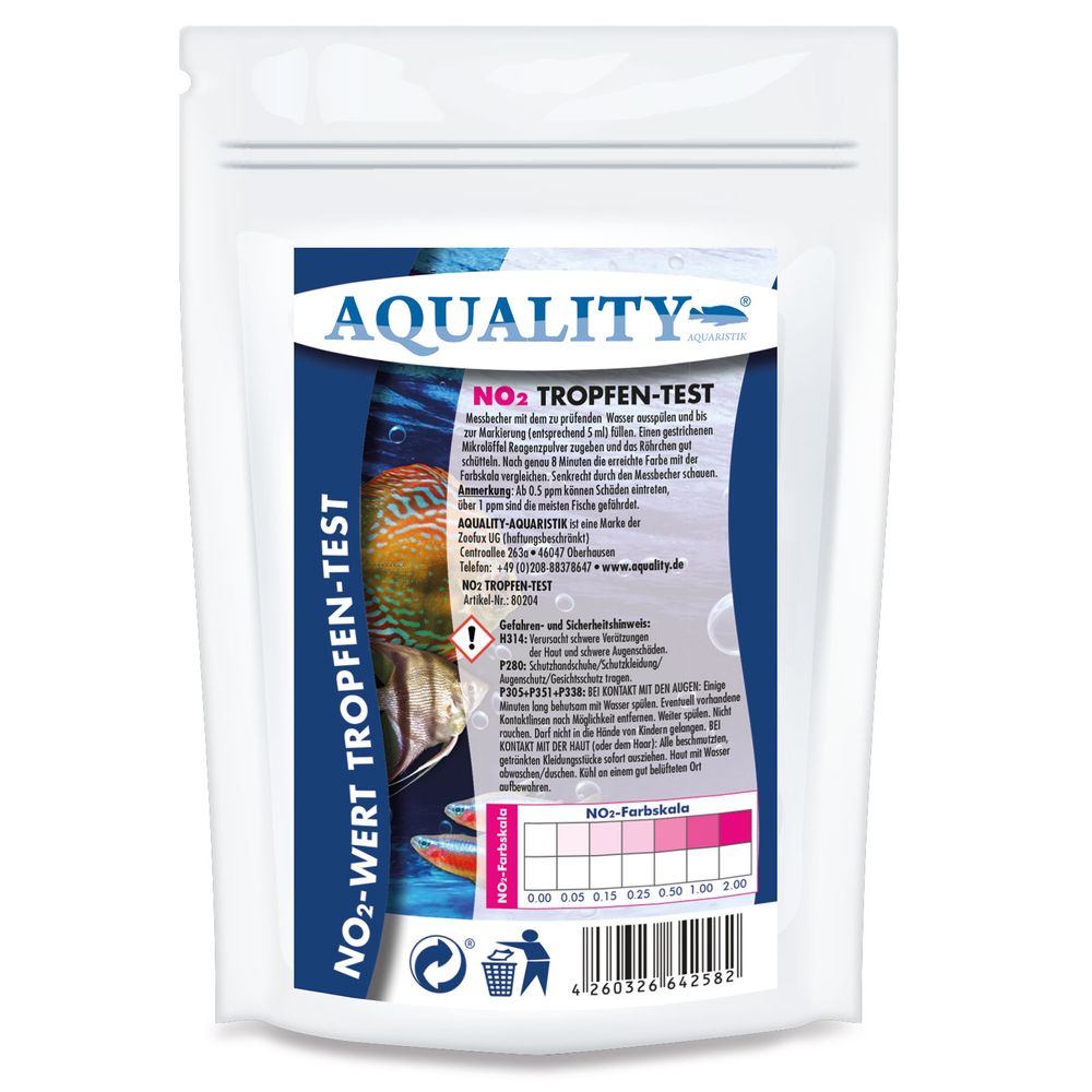 AQUALITY AQUARIUM NO2-Wassertest (Nitritgehalt)