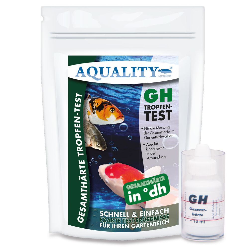 AQUALITY GARTENTEICH 4er Wassertest-Set (pH, GH, KH, NO2)