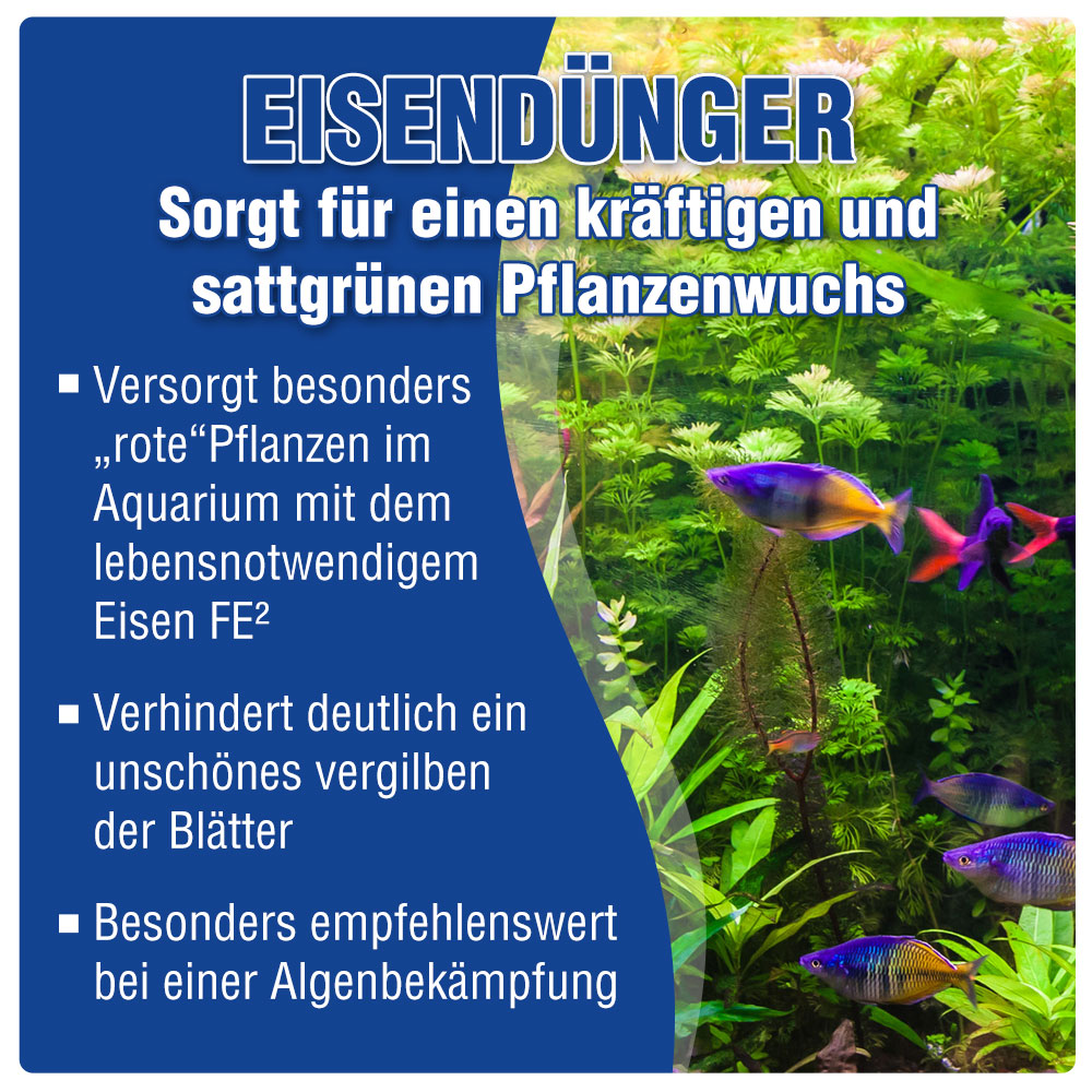 AQUALITY Pflanzen-Pflege 2er-Sparset - AQUALITY Eisendünger + AQUALITY Pflanzendünger für Ihr Aquarium