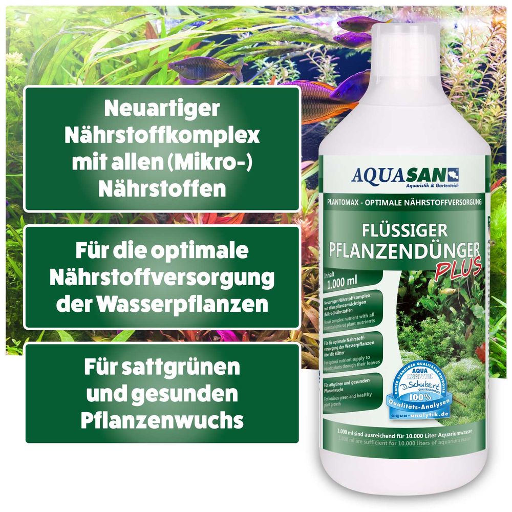 AQUASAN PlantoMax Flüssiger Pflanzendünger bei Zoofux